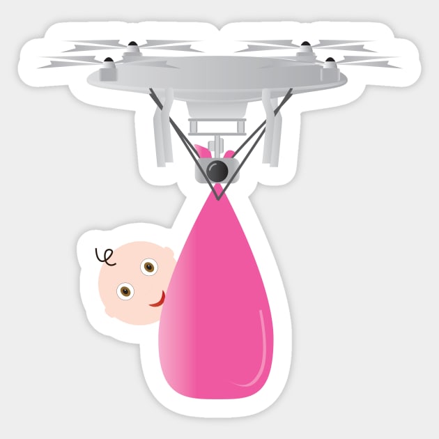 It's A GIRL - Funny pregnancy design Sticker by sigdesign